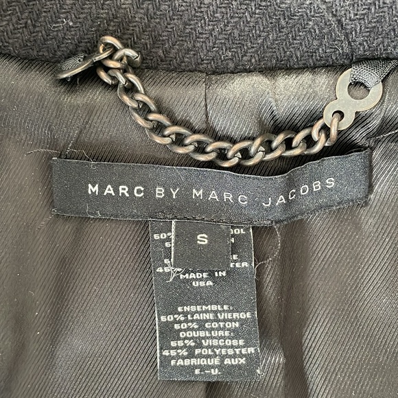 Marc Jacobs MEN'S WINTER WOOL and COTTON pea coat Size Small - Picture 4 of 8